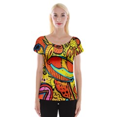 Palace Of Art Women s Cap Sleeve Top