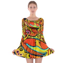 Palace Of Art Long Sleeve Skater Dress by MRTACPANS