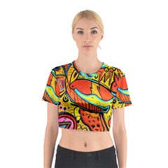 Palace Of Art Cotton Crop Top