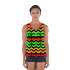 Rhombus And Other Shapes Pattern             Women s Sport Tank Top