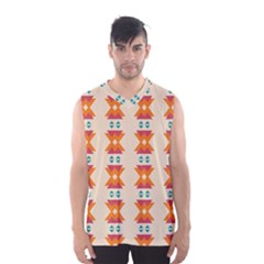 Triangles Tribal Pattern              Men s Basketball Tank Top