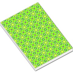 Vibrant Abstract Tropical Lime Foliage Lattice Large Memo Pads by DianeClancy