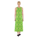 Vibrant Abstract Tropical Lime Foliage Lattice Full Print Maxi Dress View2