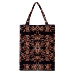 Dark Ornate Abstract  Pattern Classic Tote Bag