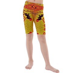 Green Sun Kid s Mid Length Swim Shorts