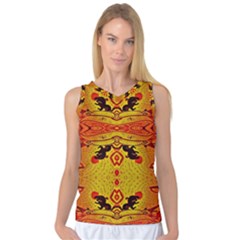 Green Sun Women s Basketball Tank Top