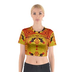 Green Sun Cotton Crop Top