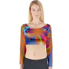 Bright Long Sleeve Crop Top