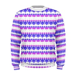 Floral Stripes Pattern Print Men s Sweatshirt