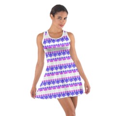 Floral Stripes Pattern Print Racerback Dresses