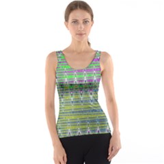 Colorful Zigzag Pattern Tank Top