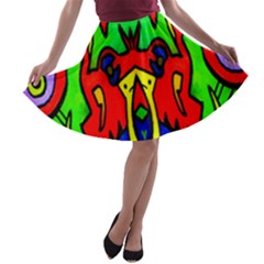 Knowledge A-line Skater Skirt