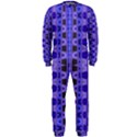 Blue Black Geometric Pattern OnePiece Jumpsuit (Men)  View1