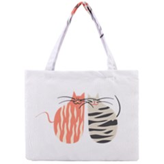 Two Lovely Cats   Mini Tote Bag