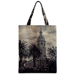 Butterflies Dark Pattern Zipper Classic Tote Bag