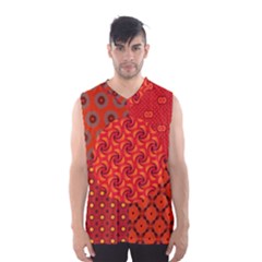 Throwback African Collage Print Men s Basketball Tank Top