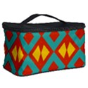 Blue rhombus pattern                Cosmetic Storage Case View2