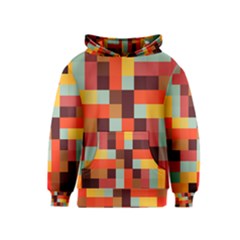 Tiled Colorful Background Kids  Pullover Hoodie