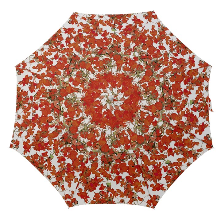 Vivid Floral Collage Straight Umbrellas