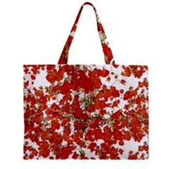 Vivid Floral Collage Zipper Mini Tote Bag