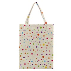 Colorful Dots Pattern Classic Tote Bag