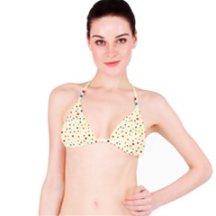 Colorful Dots Pattern Bikini Top