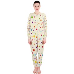 Colorful Dots Pattern Onepiece Jumpsuit (ladies) 