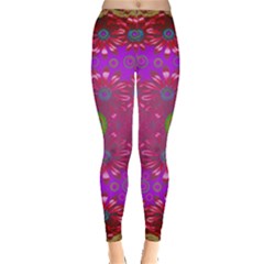 Steam Punk And Fauna In A Global Gathering Leggings 