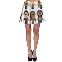 The Walking Dead   Main Characters Chibi   Amc Walking Dead   Manga Dead Skater Skirt by PTsImaginarium