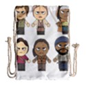 The Walking Dead   Main Characters Chibi   Amc Walking Dead   Manga Dead Drawstring Bag (Large) View1