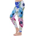 Watercolor spring flowers Winter Leggings  View2