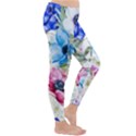 Watercolor spring flowers Winter Leggings  View3