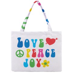 Love Peace Joy Mini Tote Bag