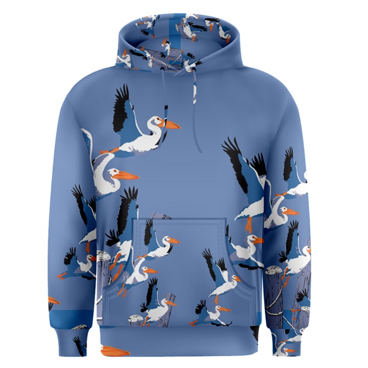 abstract Pelicans seascape tropical pop art Men s Pullover Hoodie