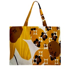 1920s Sunflower Print Zipper Mini Tote Bag