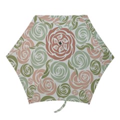  Retro Elegant Floral Pattern Mini Folding Umbrellas