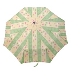 Seamless Colorful Dotted Pattern Folding Umbrellas