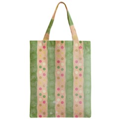 Seamless Colorful Dotted Pattern Zipper Classic Tote Bag