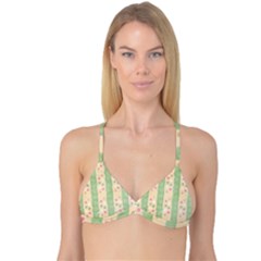 Seamless Colorful Dotted Pattern Reversible Tri Bikini Top