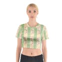 Seamless Colorful Dotted Pattern Cotton Crop Top View1