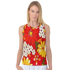 Flower Power Women s Basketball Tank Top