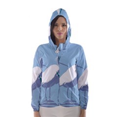 Egret Hooded Wind Breaker (women)