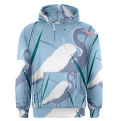 Egret Men s Pullover Hoodie by WaltCurleeArt