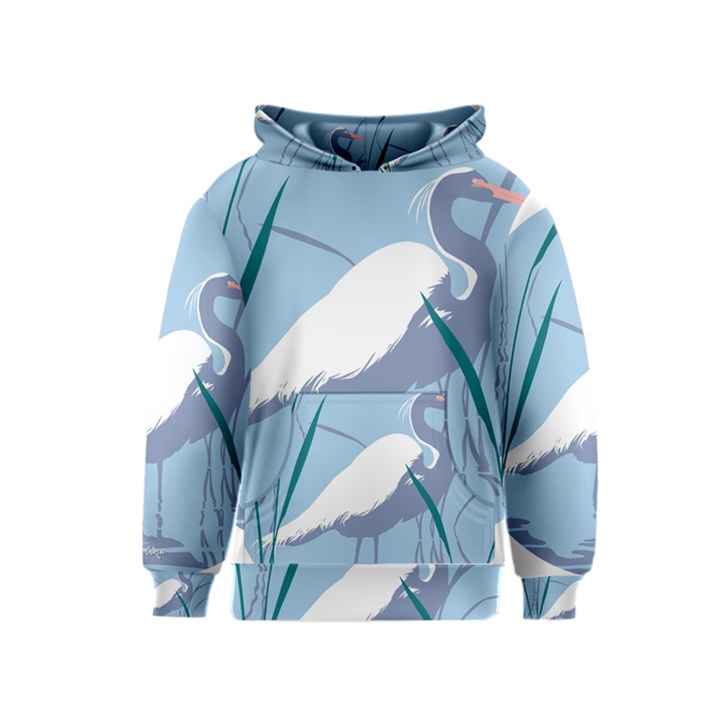 egret Kids  Pullover Hoodie