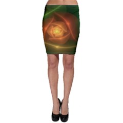 Orange Rose Bodycon Skirts by Delasel