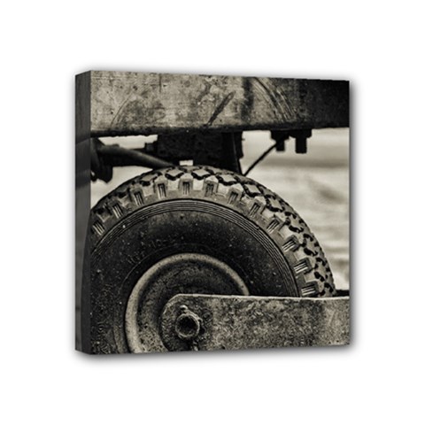 The Miserable Wheel Mini Canvas 4  X 4  by TastefulDesigns