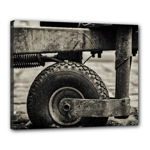 The Miserable Wheel Canvas 20  X 16  by TastefulDesigns