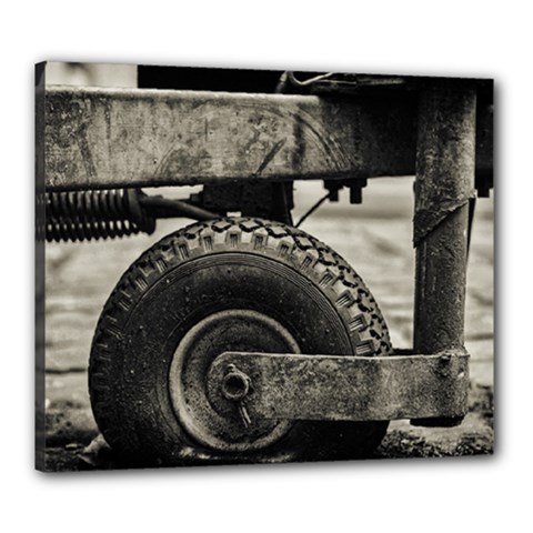 The Miserable Wheel Canvas 24  X 20  by TastefulDesigns