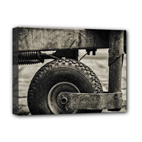 The Miserable Wheel Deluxe Canvas 16  X 12   by TastefulDesigns