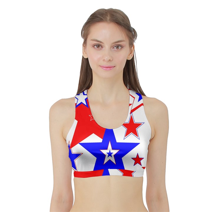 The Patriot 2 Women s Sports Bra with Border